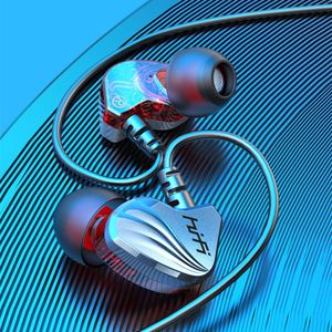 Cell Phone Earphones 1.2m in-ear subwoofer game headset suitable for 3.5mm interface mobile phone sports wired headset