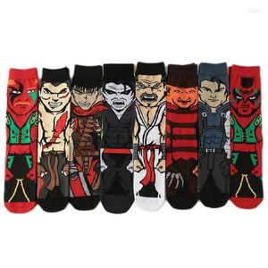 Men's Socks Halloween Novelty Men Women Movie Cartoon Scare Anime Meias Festival Gift