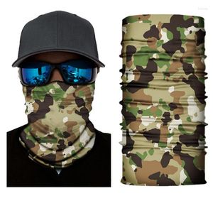 Bandanas Riding Neck Cover Camo Clows Wzór Elastic Soft Wydychalny oddychający sport sporty na kemping sprzęt ochronny