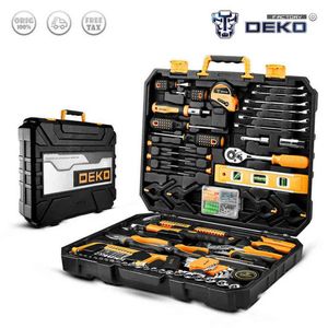 Fabriksuttag Deko Tool Set Handverktyg för bilreparation Hushållsreparation Uppsättning av verktyg Socket Set Instrument Mekaniska verktyg H220510208R