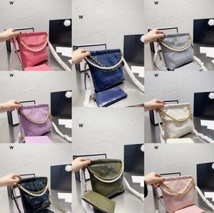 8 Färgkvinnor Totes Pearl Chain Single-Shoulder Bag Leather Designer Kvinnor Handväskor Pure Color Leisure Mini Shopping Bag Wallet Cross Body Handbag
