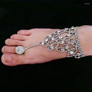 Неклеты AE-Canfly 2022 You Sexy Beach Wedding Anklet Beads Crystal Barefoot Sandals Регулируемые голеностопные браслеты 1pc 1k4015