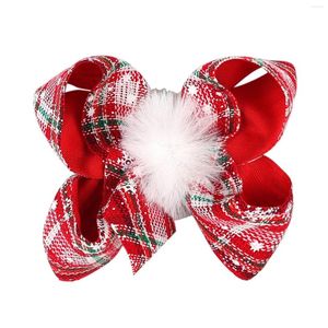 Ball Caps Christmas Hair Bows For Girls Bow Clips Toddler Baby Kids Accessories Low Hats