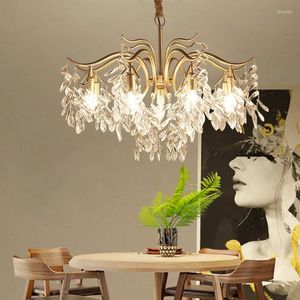 Kroonluchters Artpad Noordse LED Crystal Gold Luxury Hangluchting Keuken Dineren Woonkamer Slaapkamer Hanglamp Luster