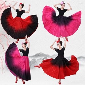 Stage Wear Spanish Bullfight Dance Flamenco Skirt Belly Costumes Dress Ballroom Dancing DL3478