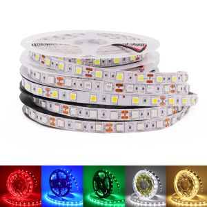 LED Strip 5050 5054 2835 SMD Waterproof Ribbon Diode 12V Flexible Tape Light 60/120Leds/m LED Lights for Room Decor 5M/Roll