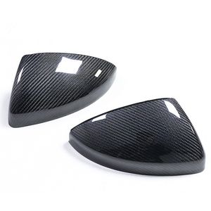 R8 Carbon Fiber Modified Housing Car Mirror Cover Caps for Audi TT TTS TTRS Rearview Side Wing Shell