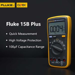 Fluke 15B Plus Professional Inteligent Multimeter Digital Multi tester Current Polymeter Transistor Smart Electronic Meter 17B