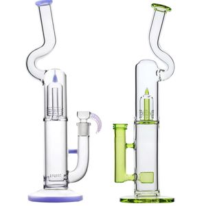 Vintage Premium Glass Bong Water Narghilè Pipa da 17 pollici Percolatore Dab Rig con ciotola fabbrica originale può pur logo del cliente da DHL UPS