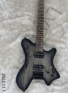 IN STOCKING Headless Electric Guitar 6 Strings Traveler Or 24 Fret Guitar ASH Body WITH BLACK BURST Color Maple Neck Rose