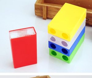 Latest plastic Cigarette Case Storage Box 20pcs Capacity Holder Slide cover multiple colors Smoking Accessories Tool