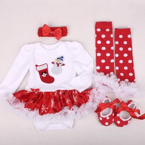 Set di vestiti per neonato Costumi di Natale per neonato Vestito da festa di compleanno Tutu Tuta Bebe Pagliaccetto Vestito di Natale 0-2T