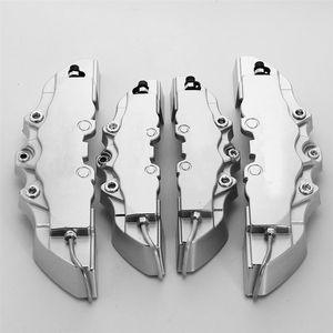 4Pcs Silver D Rear Caliper covers Embossed Brem Fit pliers covers Car Universal Disc Brake Caliper Covers Front Rear2560