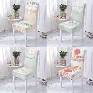 Fodere per sedie 1pc/4pc Cartoon Animal Print Cover Wedding Office Dining Chairs Room Beach