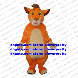 Orange-gul simba lejon maskot kostym liten lejon cub vuxen tecknad karakt￤r produkt lansering professionell scen magi zx1563