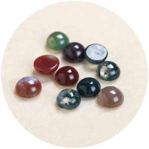 4/6/8/1012/14mm Gemstone Cabochons naturliga syntetiska stenp￤rlor Fancy Fasper Cabochons f￶r ￶rh￤nge halsbandsarmband