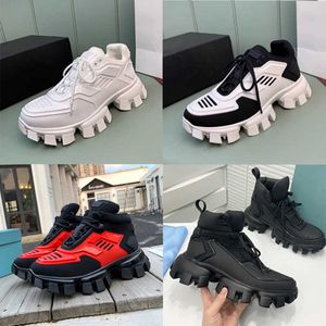 Mens Cloudbust Thunder Sneakers Designer Platform Shoes Outdoor Shoe Women Knit Tyg Light Rubber Sole Black 3D Trainers Runner Shoe New Colors With Box No338