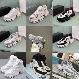 herrtränare Cloudbust Thunder plattformssneaker Par Skor Gummi-snörning med tjock sula Casual Color Blocking Trainers Sneakers med låda Storlek Med Box 338