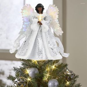 Christmas Decorations Ornamental Lightweight White Angel Top Decoration Xmas Tree Topper Gift Ornament Year