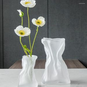 Vasen Moderne Kunst Vase Haus Tisch Home Design Funky Hochzeit Minimalistisches Glas Großes transparentes Büro Nordic Vazen Supplies