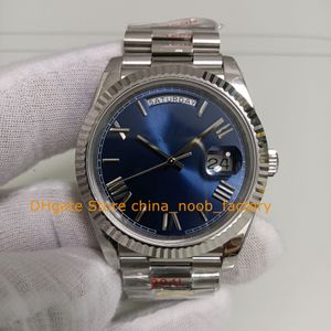 16 Model Automatic Watch Men's Date Blue Roman Dial Bracelet 40mm Sapphire Glass V12 Cal.3255 Movement Mechanical 904L Steel Watches Wristwatches