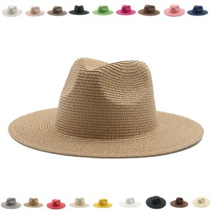 Wide Brim Hats Bucket Women para Summer Straw Sun Caps Protection Beach Men Panamá Gorras Hombre 221110