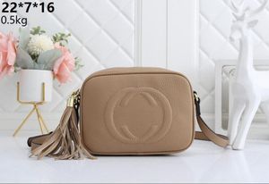 Frauen Lychee Leder Quaste Handtasche Brieftasche Handtaschen Taschen Mädchen Umhängetasche Soho Tasche Disco Schultertasche Fransen Messenger Bags Geldbörse 22cm