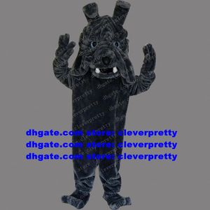 Dark Grey Bulldog Dogs Mascot Costume Pitbull Bull Dog SharPei Dog Shar Pei Shari Pie Adult Holiday Square Publicity zx914