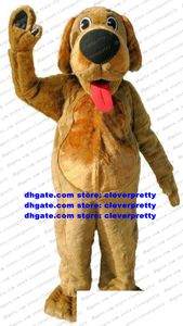 Brown Golden Retriever Teddy Dog Mascot Costume Cocker Spaniel Dachshund Labrador Brand Adult IDENEIDADE PRESENTES DO FAMÍLIA ZX1579