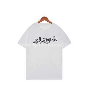 Marca de moda design masculina camiseta letra de luxo round round manga curta camiseta de ver￣o top casual preto preto vermelho asi￡tico size s-3xl