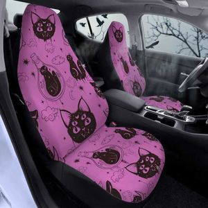 Siedzisko samochodowe obejmują okultystyczne koty pastel goty