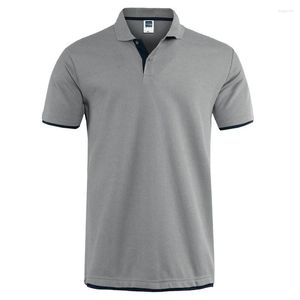 Polos da uomo Mens Polo Maglie Brands Abbigliamento Maniche corta Summer Man Black Cotton Poloshirt Men Plus Size Shirts