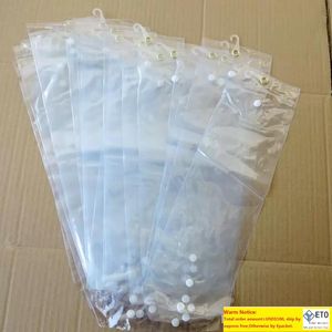 Sacchetti di pacchetti di plastica in PVC sacchetti di imballaggio con pothhook 26 pollici per l'imballaggio di trama umana Chiusura del pulsante