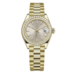 디자이너 시계 다이아몬드 시계 여성 자동 로즈 골드 데이트 크기 36mm 31mm 28mm 패션 시계 AAA 시계 몽라 스티드 댐 레이디스 아이스 아웃 시계