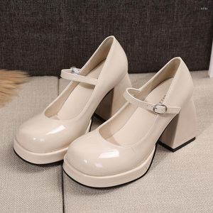 Scarpe eleganti 2022 Lolita Heels Platform Women's Japanese Style Mary Janes Vintage Girls High Heel College Student