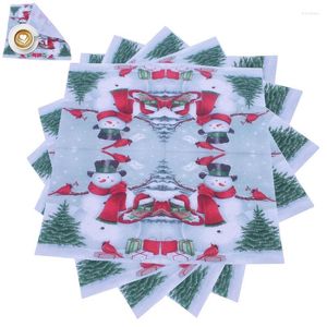 Table Napkin Christmas Napkins 20 Pieces Decorative Paper 2 Layer Unscented Dinner Party For Guests