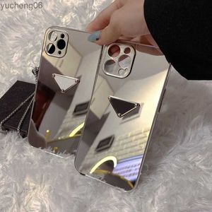 Telefone Designers de moda Case Mirror Phones Casos Classic Brand Designer Men feminino iPhone 13 11 12 Pro 7 8 x Xs de alta qualidade Yucheng06 S S S