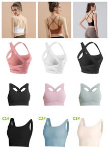 Women Sports BH WIREFREE POLLED MEDIAL Support Yoga Bras Gym Running Workout Tank Tops