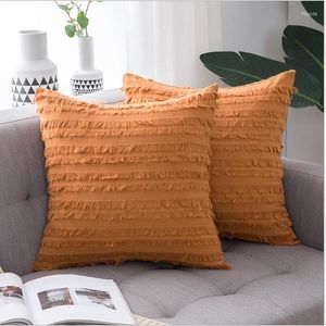 Pillow Orange Green Floral Tassels Cover Yellow Grey Beige Decorative Home Decor Throw PillowCase 45x45/30x50cm