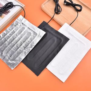 Carpets 1PCS USB Heater Electric Heating Pad Thermal Clothes Outdoor Mobile Heated DC Adapter Pads Heat Mat