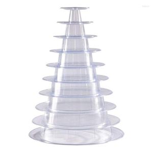Bakning formar 10Tiers Round Macaron Tower Stand Cupcake Premium Quality Wedding Party Cake Display Tree Home Home