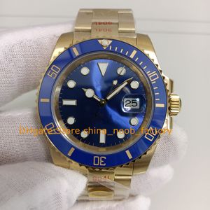 4 kolor drogi zegarek dla mężczyzn 40 mm 904L Steel 18k żółta złoto -niebieska tarcza ceramiczna ramka nurkowa sport v12 sport dwa ton cal.3135 zegarki ruchowe