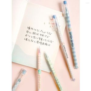 6pcs Lattice Control Gel Pen Ballpo