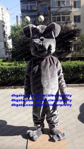 Grey Bulldog Dogs Costume della mascotte Pitbull Bull Dog Pit Bulls Terrier Personaggio dei cartoni animati per adulti Cosplay Costumi Mise En Scene zx1243