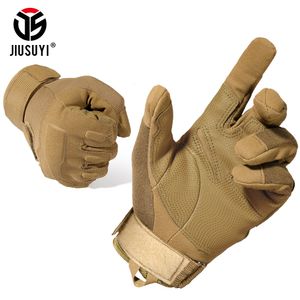 Fünf-Finger-Handschuhe, taktischer Langfinger-Handschuh, Armee, Airsoft, Militär, Angeln, Arbeiten, Fitnessstudio, Radfahren, schwarz, rutschfeste Fäustlinge, EVA-Schutzausrüstung, männlich 221110