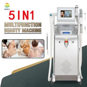 5 in 1 Laser beauty instrument hair removal ipl q switched nd yag laser tattoo reduction machine