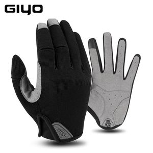 Fem fingrar handskar giyo vinter sport cykling fiske gym cykel mtb full finger för cykel manliga kvinnor guantes ciclismo