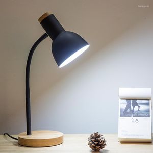 Tischlampen Nordic Massivholz Lernen Schreibtischlampe Led Augenschutz Büro Studentenwohnheim Einfache Kreative Studie Nachttisch WJ120318