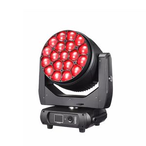 LED -tvättstråle rörlig huvudljus zoombi öga K15 19x40W 4in1 RGBW LED Movinghead Stage Disco Party Lighting