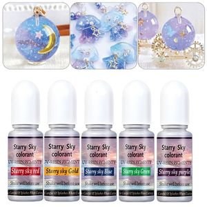 Other 5 Colors Star Sky Colorant UV Resin Pigment Dye Epoxy Casting Crafts Making DIY Accessories 221111
